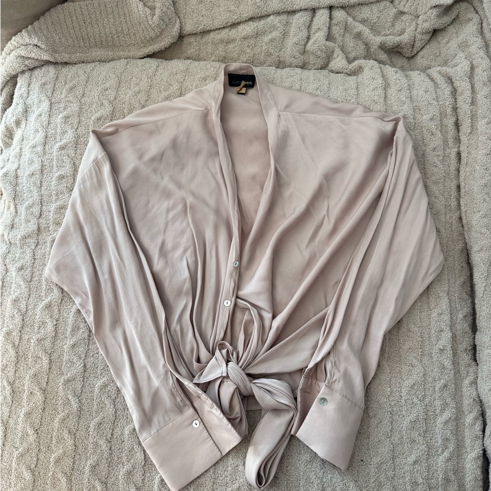 Lucy Paris Tie-Front Blouse - Picture 7 of 10